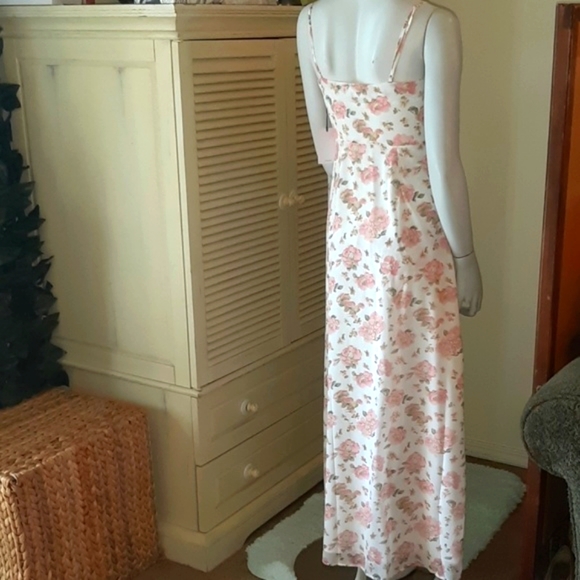 ⭐ LPA MAXI DRESS PINK WHITE XS c - Picture 7 of 11